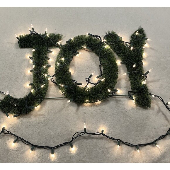 Unbranded Other - Christmas Decorations Marquee Light Up Garland JOY Letter Lights Holiday Decor